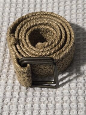 Woven Tan Belt / Strap - Neutral Tan